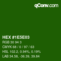 Color code: HEX #1E5E03 | qconv.com