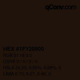 Color code: HEX #1F120900 | qconv.com