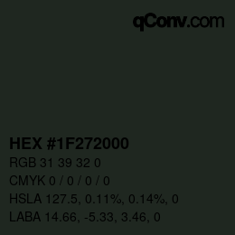 Color code: HEX #1F272000 | qconv.com
