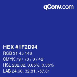 Color code: HEX #1F2D94 | qconv.com