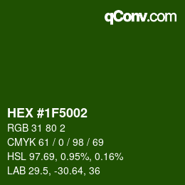 Color code: HEX #1F5002 | qconv.com