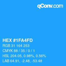Color code: HEX #1FA4FD | qconv.com