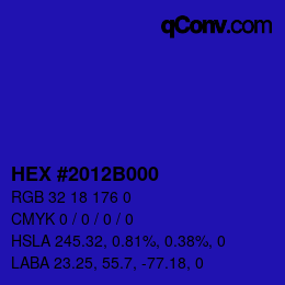 Color code: HEX #2012B000 | qconv.com