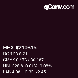Color code: HEX #210815 | qconv.com
