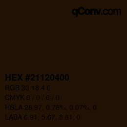 Color code: HEX #21120400 | qconv.com