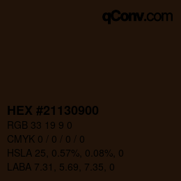 Color code: HEX #21130900 | qconv.com
