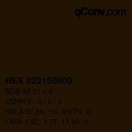 Color code: HEX #22150000 | qconv.com