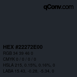 Color code: HEX #22272E00 | qconv.com