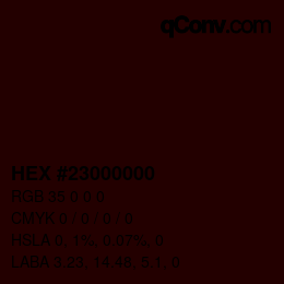 Color code: HEX #23000000 | qconv.com