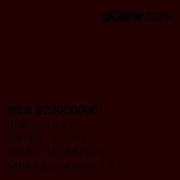 Color code: HEX #23000000 | qconv.com