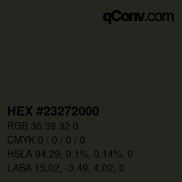 Color code: HEX #23272000 | qconv.com