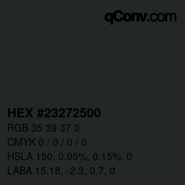 Código de color: HEX #23272500 | qconv.com