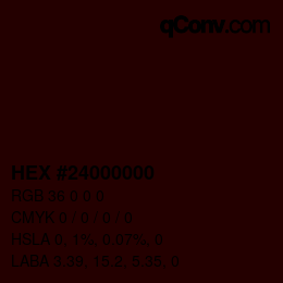 Color code: HEX #24000000 | qconv.com