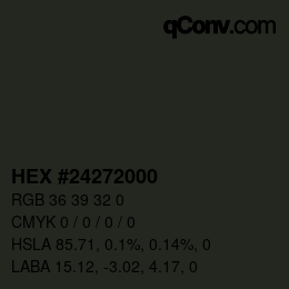Color code: HEX #24272000 | qconv.com