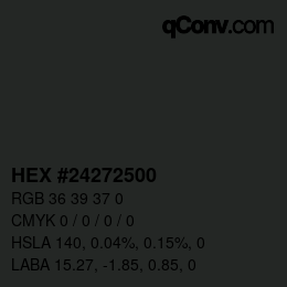 Color code: HEX #24272500 | qconv.com