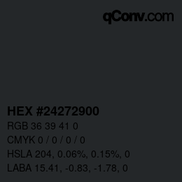 Color code: HEX #24272900 | qconv.com