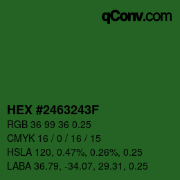 Farbcode: HEX #2463243F | qconv.com