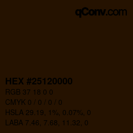 Color code: HEX #25120000 | qconv.com