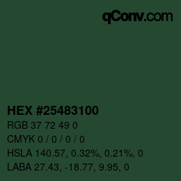 Color code: HEX #25483100 | qconv.com