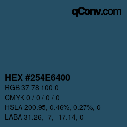 Código de color: HEX #254E6400 | qconv.com