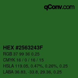 カラーコード: HEX #2563243F | qconv.com