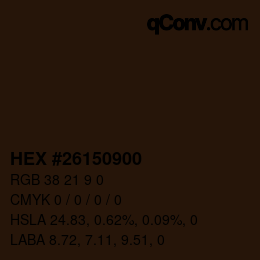 Color code: HEX #26150900 | qconv.com