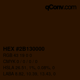 Color code: HEX #2B130000 | qconv.com