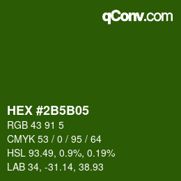 Color code: HEX #2B5B05 | qconv.com