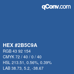 Color code: HEX #2B5C9A | qconv.com