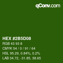 Color code: HEX #2B5D08 | qconv.com