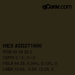 Color code: HEX #2D271600 | qconv.com