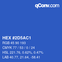Color code: HEX #2D5AC1 | qconv.com
