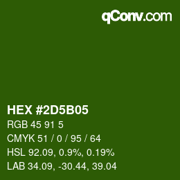 Color code: HEX #2D5B05 | qconv.com