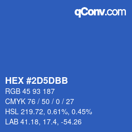 Color code: HEX #2D5DBB | qconv.com