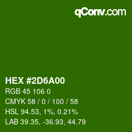 Color code: HEX #2D6A00 | qconv.com