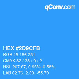 Color code: HEX #2D9CFB | qconv.com