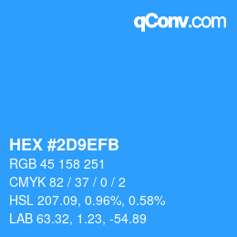 Color code: HEX #2D9EFB | qconv.com