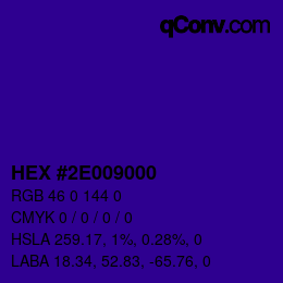 Farbcode: HEX #2E009000 | qconv.com
