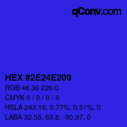 Color code: HEX #2E24E200 | qconv.com