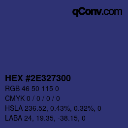 Color code: HEX #2E327300 | qconv.com