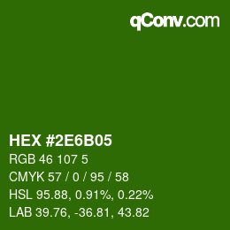 Color code: HEX #2E6B05 | qconv.com