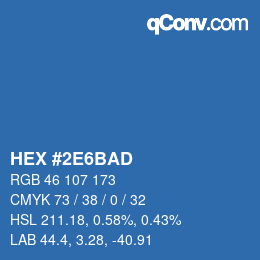Color code: HEX #2E6BAD | qconv.com