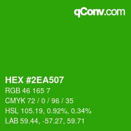 Color code: HEX #2EA507 | qconv.com
