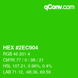 Color code: HEX #2EC904 | qconv.com