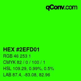 Color code: HEX #2EFD01 | qconv.com