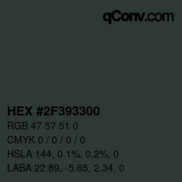 Color code: HEX #2F393300 | qconv.com