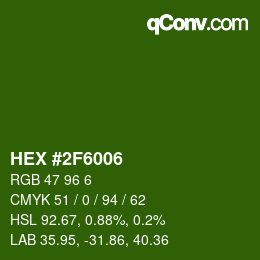 Color code: HEX #2F6006 | qconv.com