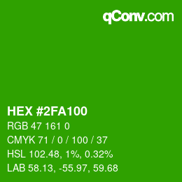 Color code: HEX #2FA100 | qconv.com