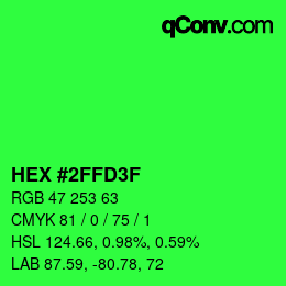 Color code: HEX #2FFD3F | qconv.com