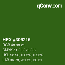 Color code: HEX #306215 | qconv.com